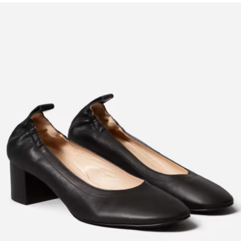 Everlane Women's The Italian Leather Black Heel Sizes 8.5
